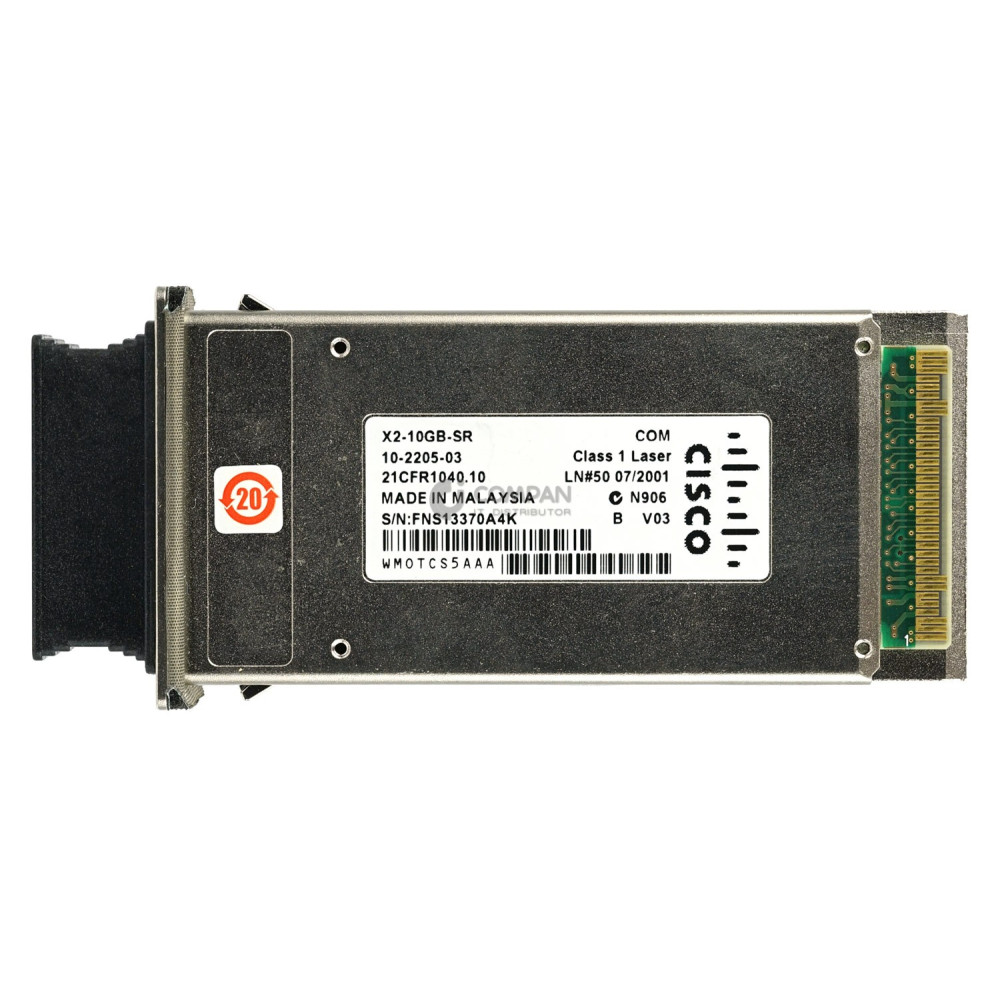 10-2205-03 CISCO X2-10GBASE-SR 10GB V03 TRANSCEIVER MODULE X2-10GB-SR